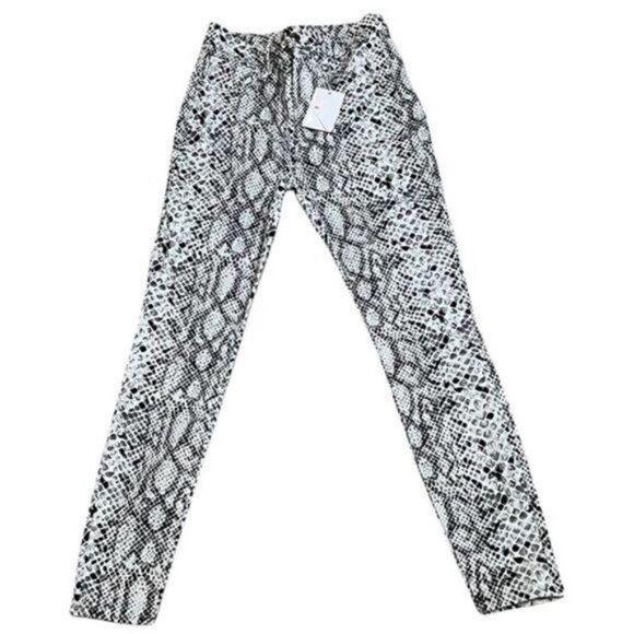 Good American Good Waist Skinny Jeans in Snake Print Size 0 - Picture 4 of 6